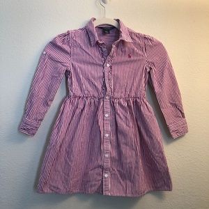 Ralph Lauren Striped Shirtdress size 6 (girl)